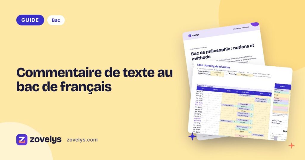 Commentaire de texte au bac de français : la méthode étape par étape