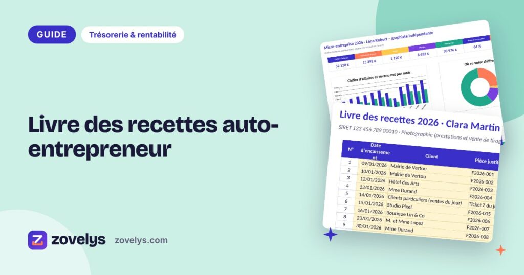 Livre des recettes auto-entrepreneur : ce qu’il doit contenir et comment le tenir simplement