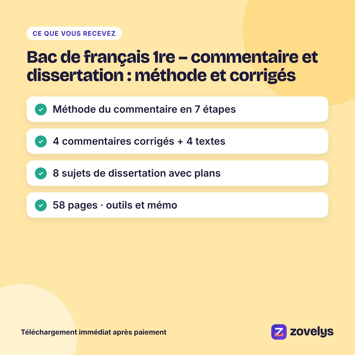 Bac de français 1re – commentaire et dissertation : méthode et corrigés – aperçu 4