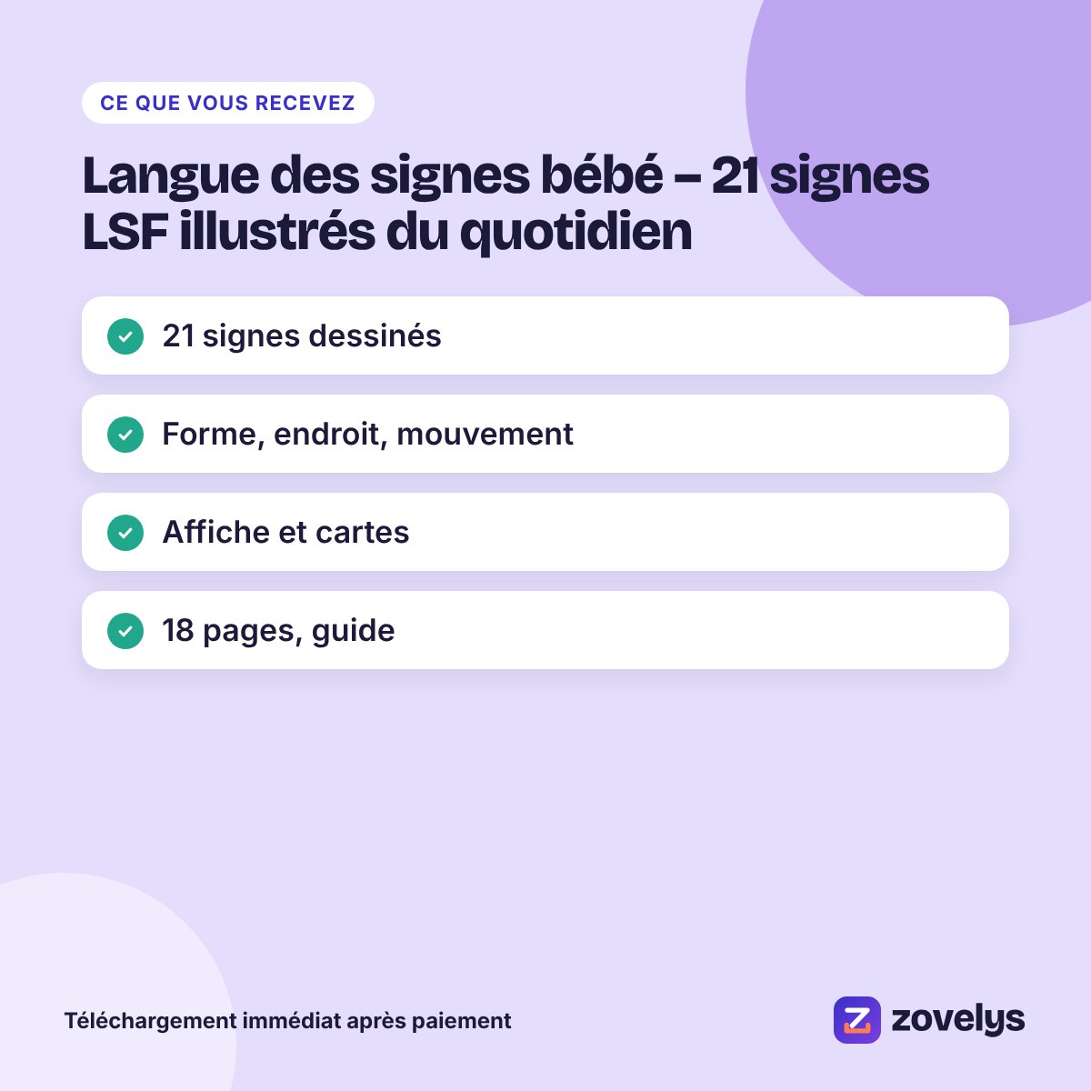 Langue des signes bébé – 21 signes LSF illustrés du quotidien – aperçu 4