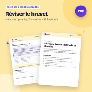 Réviser le brevet – méthode, planning 10 semaines, check-lists et 48 flashcards