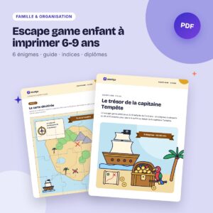 Escape game enfant à imprimer 6-9 ans – Le trésor du pirate