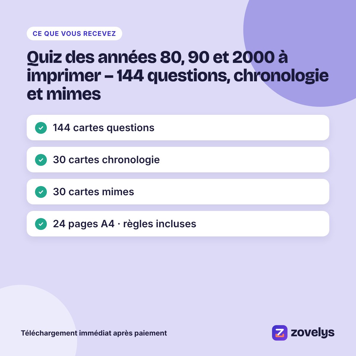 Quiz des années 80, 90 et 2000 à imprimer – 144 questions, chronologie et mimes – aperçu 4