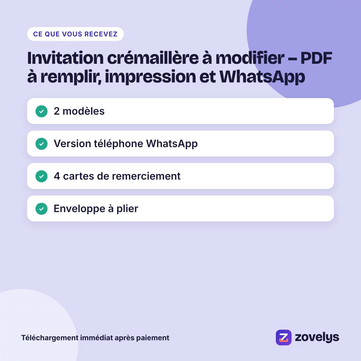 Invitation crémaillère à modifier – PDF à remplir, impression et WhatsApp – aperçu 4