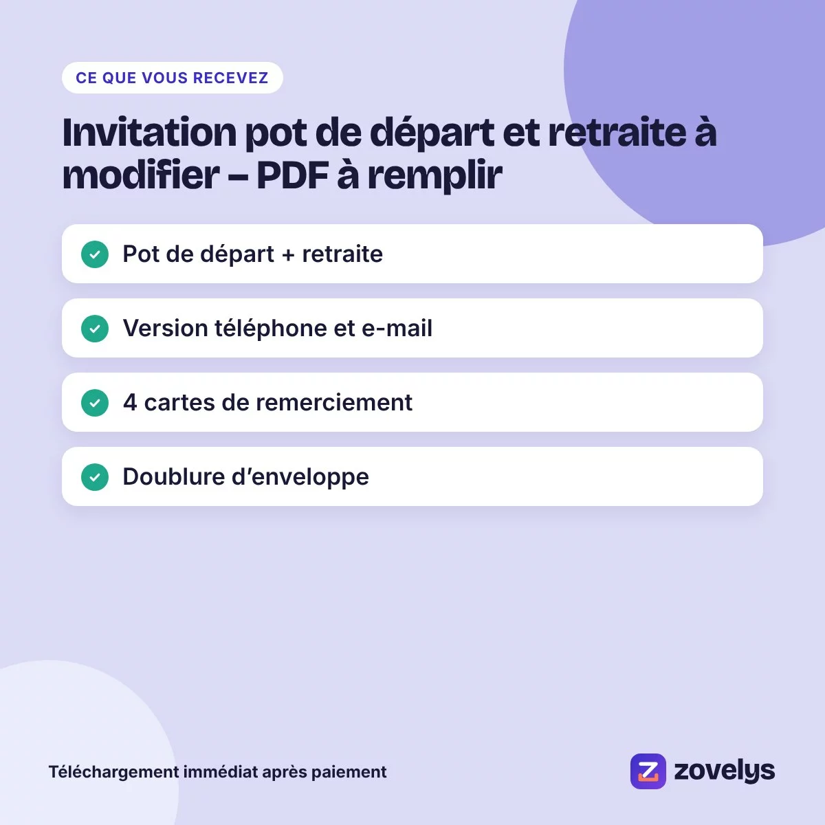 Invitation pot de départ et retraite à modifier – PDF à remplir – aperçu 4