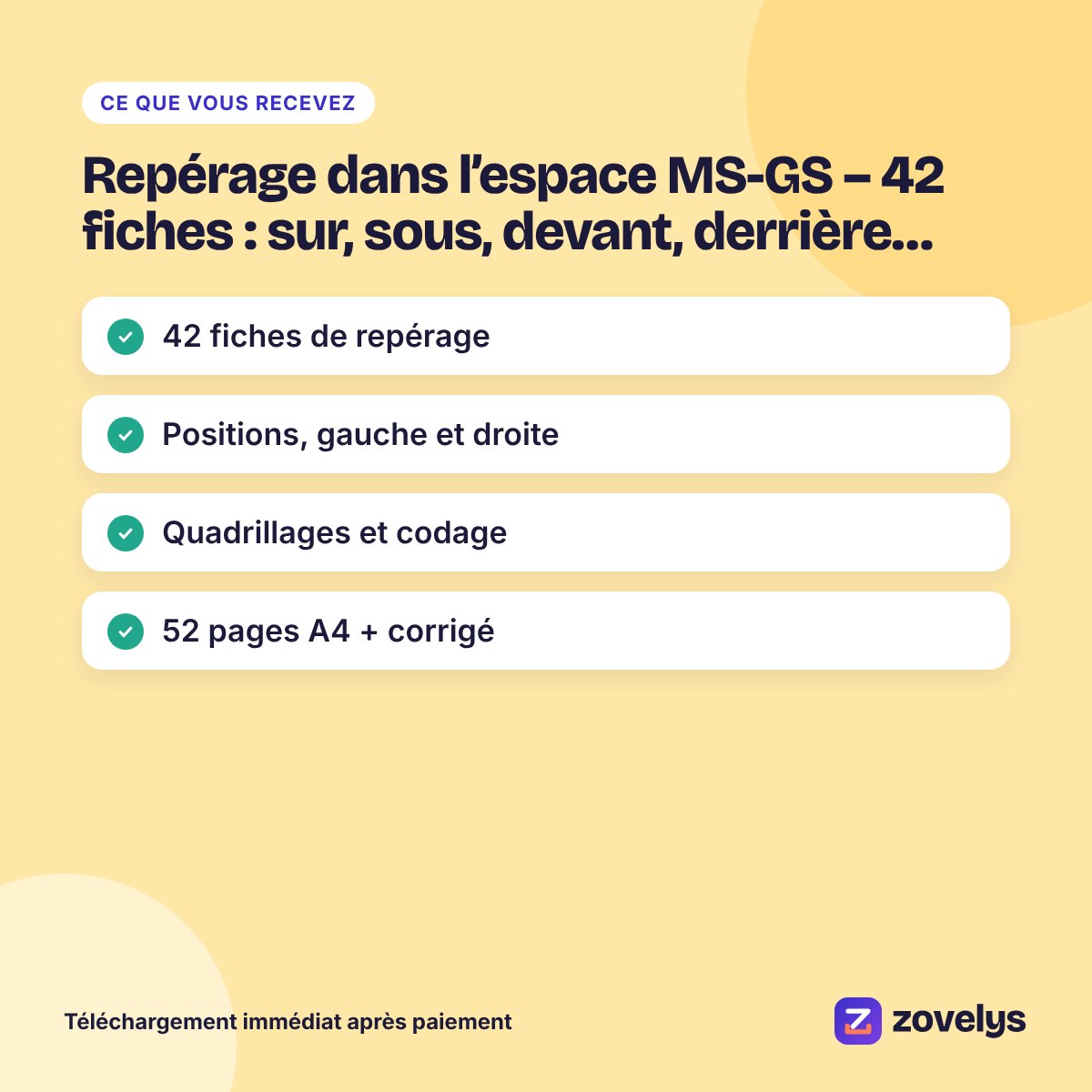 Repérage dans l’espace MS-GS – 42 fiches : sur, sous, devant, derrière… – aperçu 4