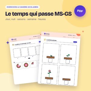 Le temps qui passe MS-GS – 41 fiches : jour et nuit, saisons, semaine