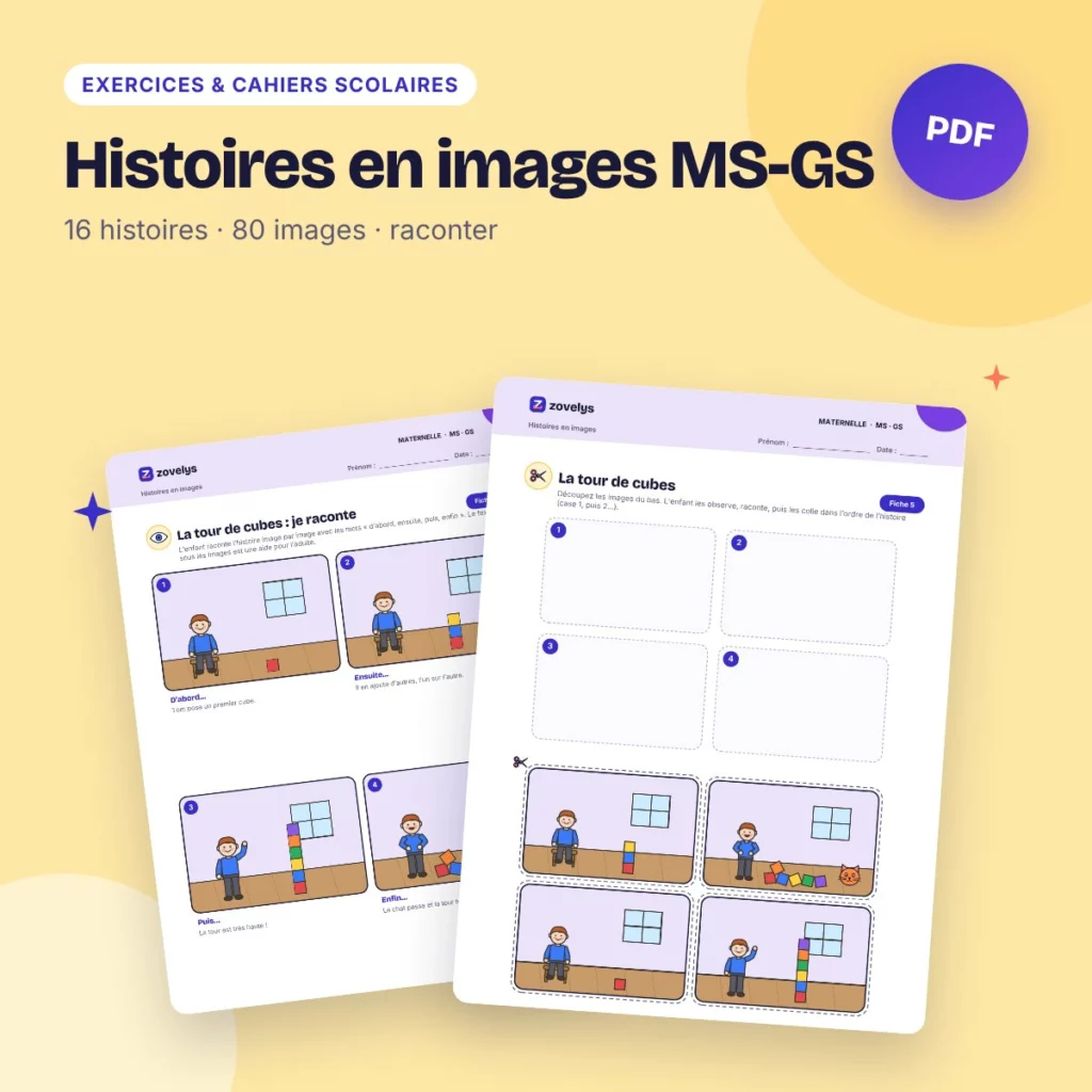 Histoires en images MS-GS – 16 histoires à remettre en ordre et à raconter
