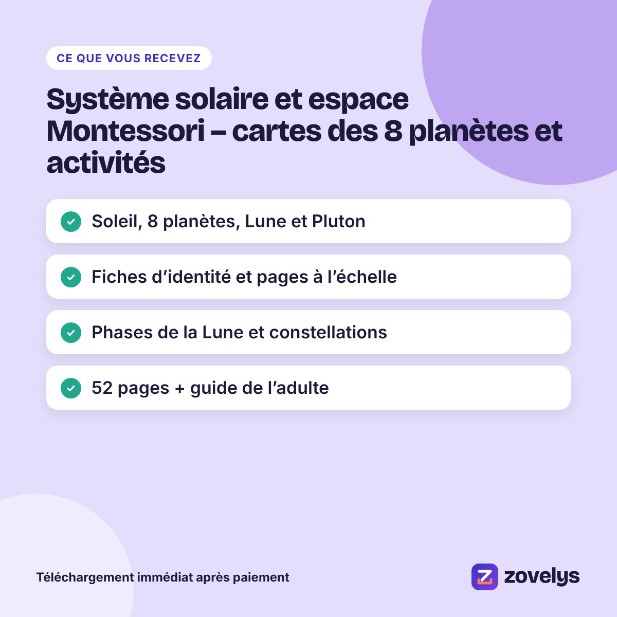 Système solaire et espace Montessori – cartes des 8 planètes et activités – aperçu 4