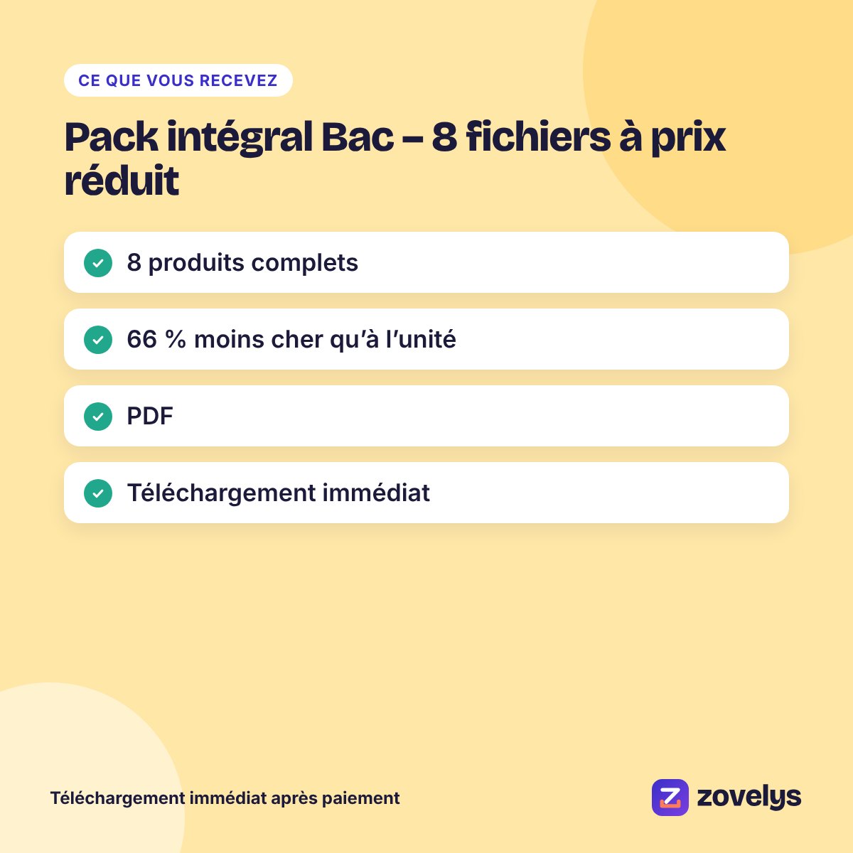 Pack intégral Bac – 8 fichiers à prix réduit – aperçu 4