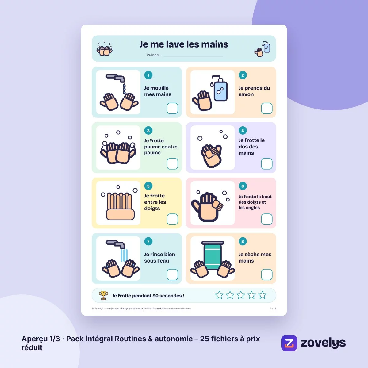Pack intégral Routines & autonomie – 25 fichiers à prix réduit – aperçu 1