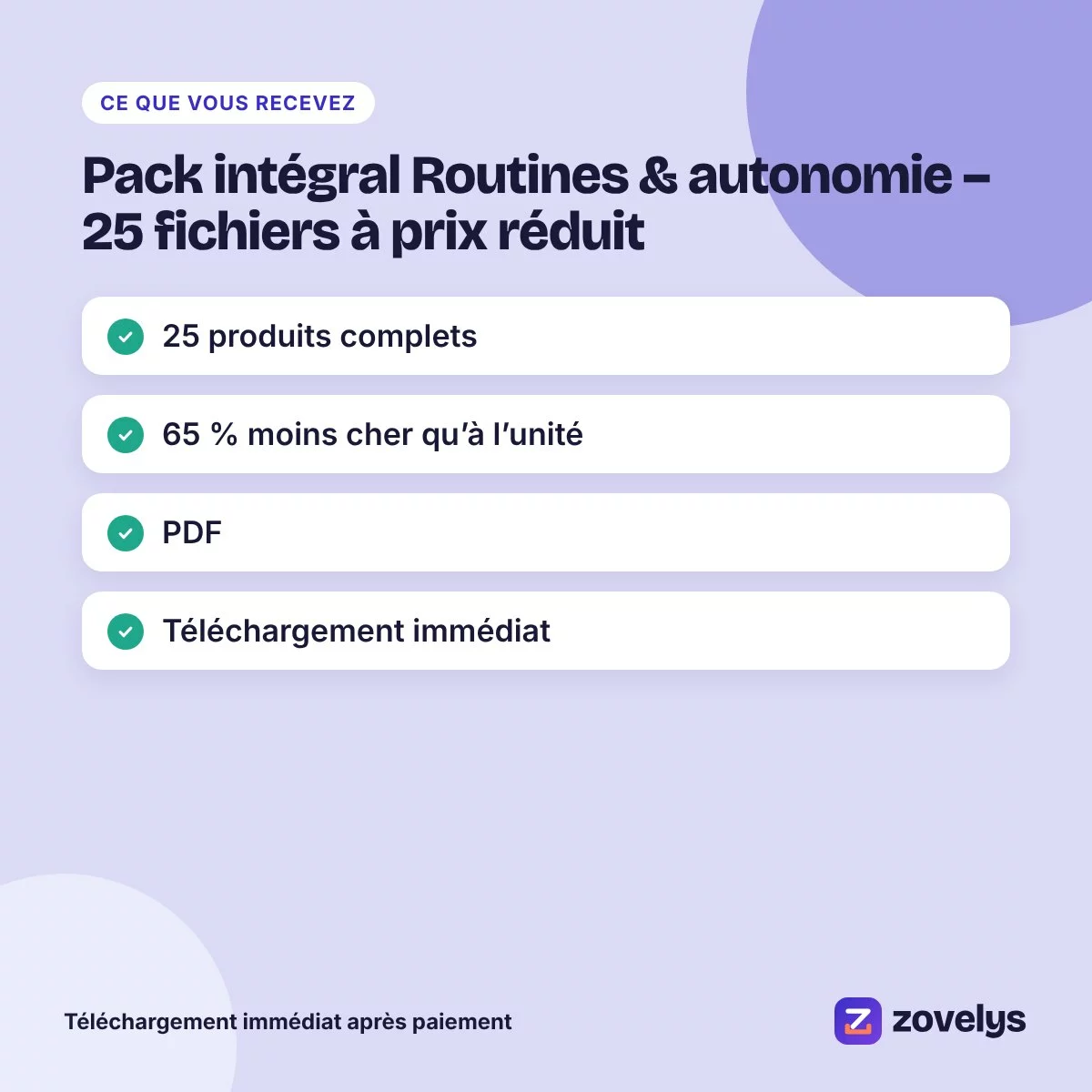 Pack intégral Routines & autonomie – 25 fichiers à prix réduit – aperçu 4