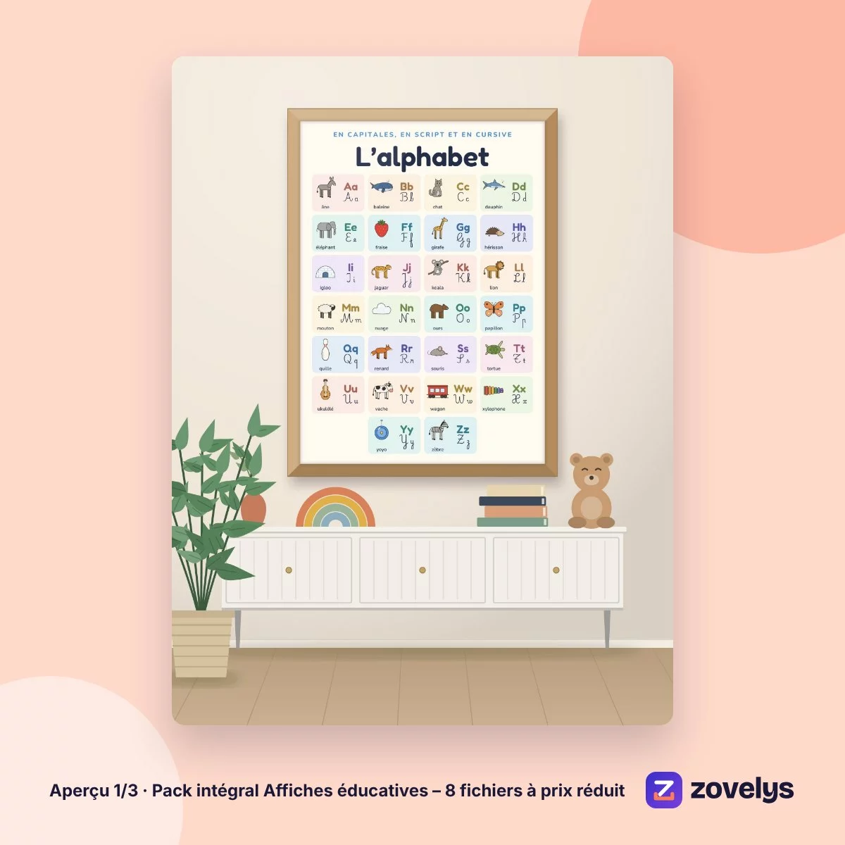 Pack intégral Affiches éducatives – 8 fichiers à prix réduit – aperçu 1