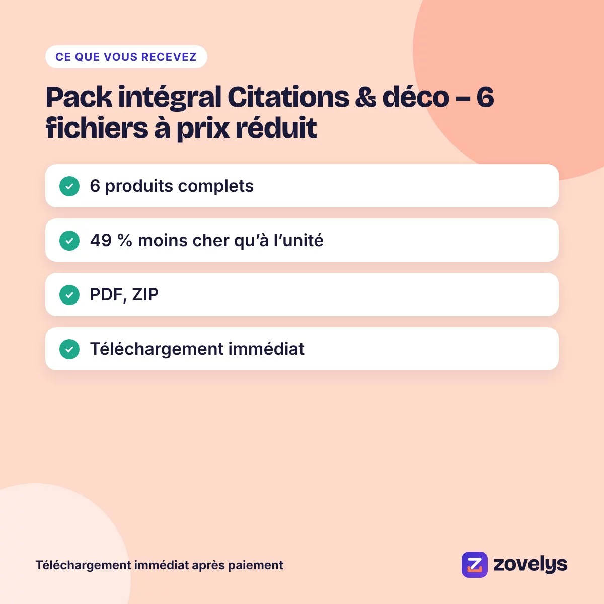 Pack intégral Citations & déco – 6 fichiers à prix réduit – aperçu 4