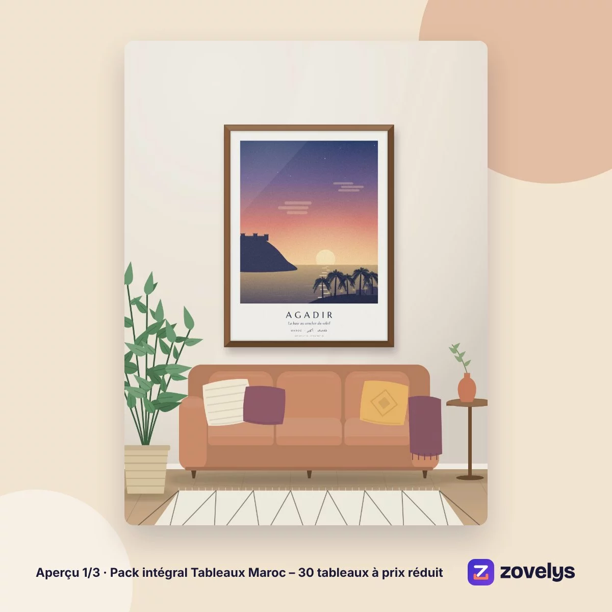 Pack intégral Tableaux Maroc – 30 tableaux à prix réduit – aperçu 1