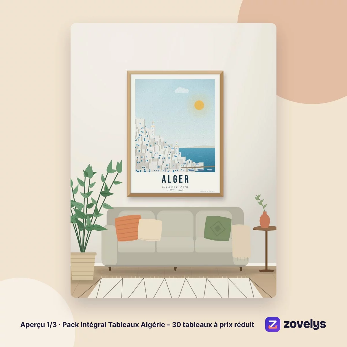 Pack intégral Tableaux Algérie – 30 tableaux à prix réduit – aperçu 1