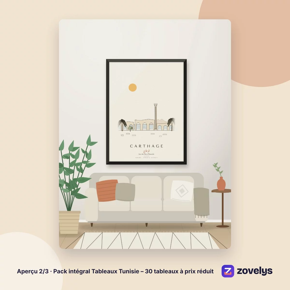 Pack intégral Tableaux Tunisie – 30 tableaux à prix réduit – aperçu 2