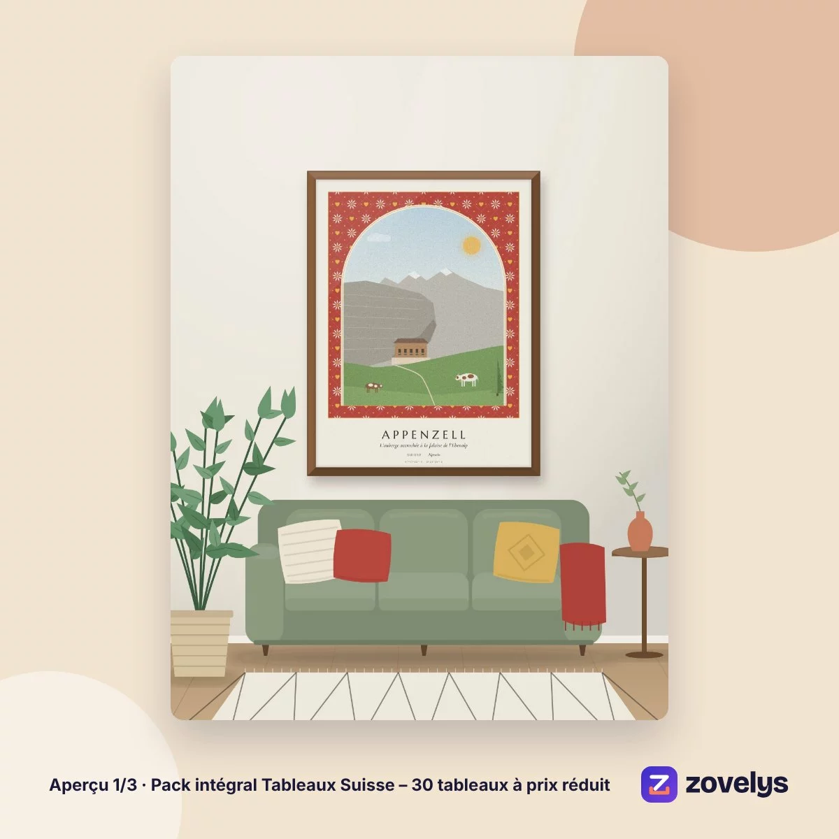 Pack intégral Tableaux Suisse – 30 tableaux à prix réduit – aperçu 1
