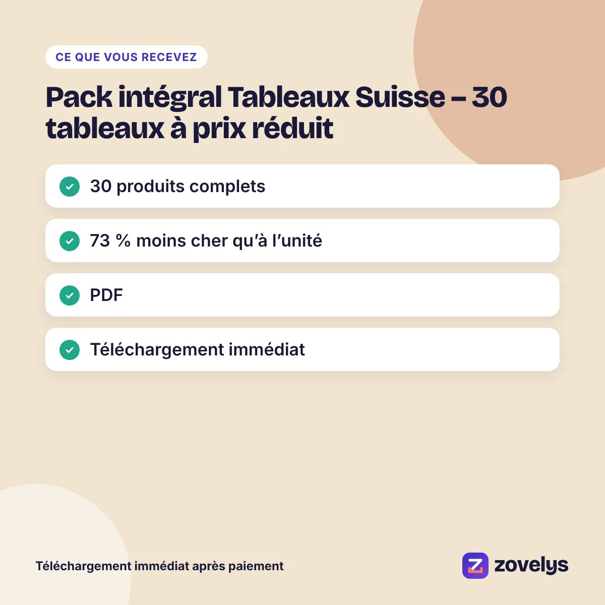 Pack intégral Tableaux Suisse – 30 tableaux à prix réduit – aperçu 4