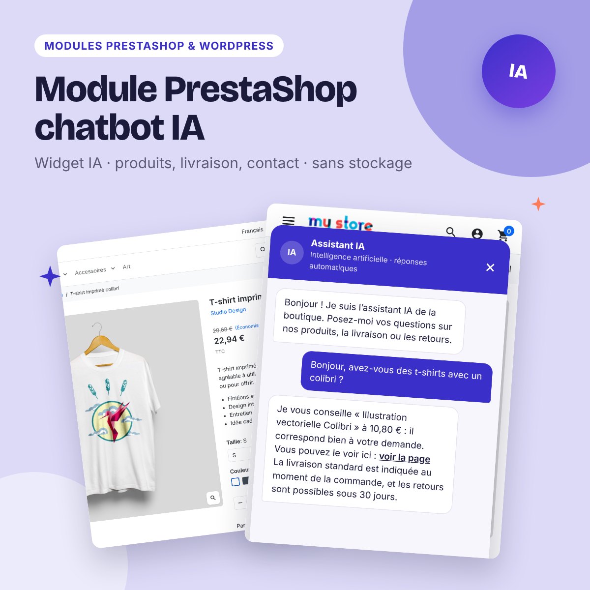 Module PrestaShop chatbot IA – assistant client Gemini et Groq (PS 8 et 9)