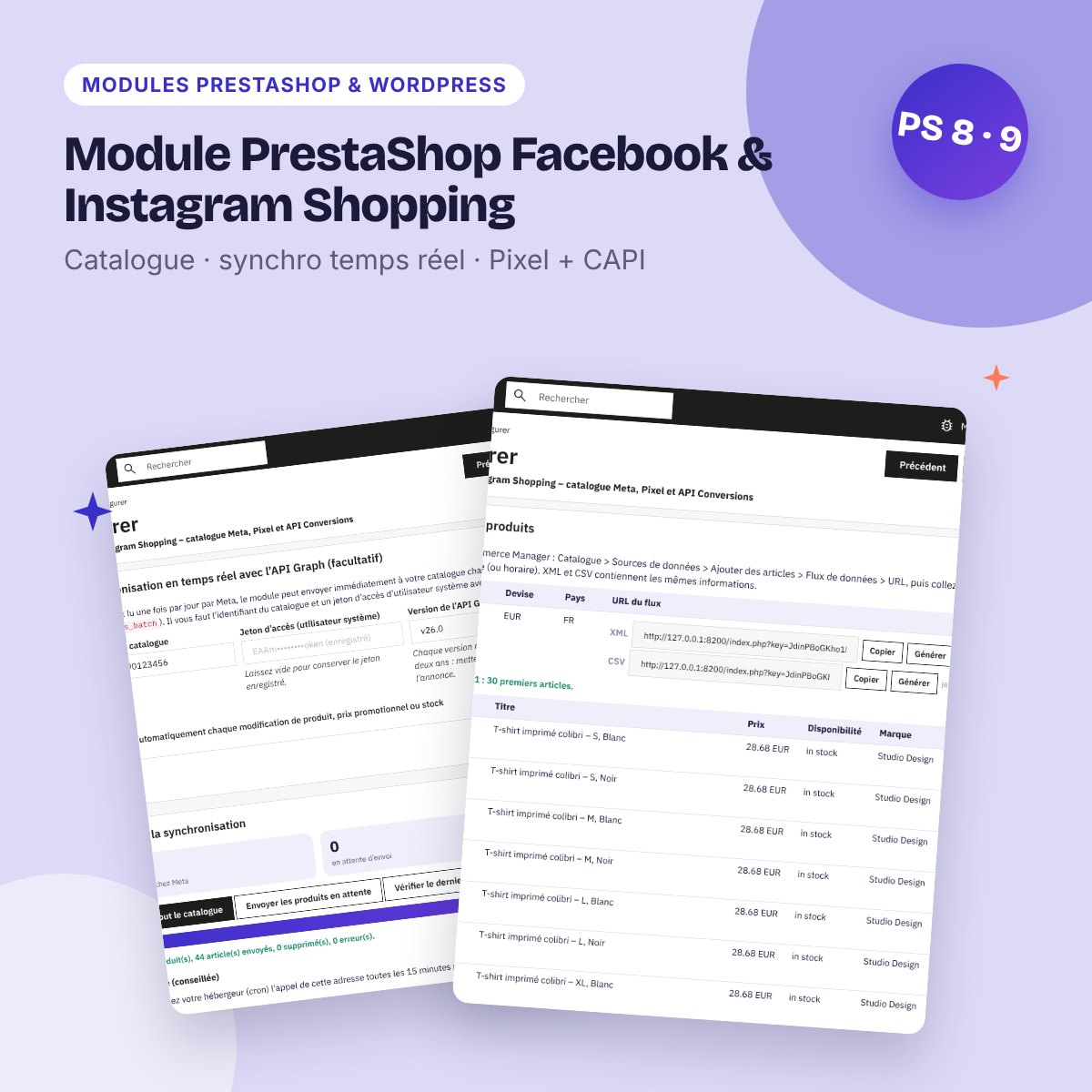Module PrestaShop Facebook & Instagram Shopping – Pixel, API Conversions