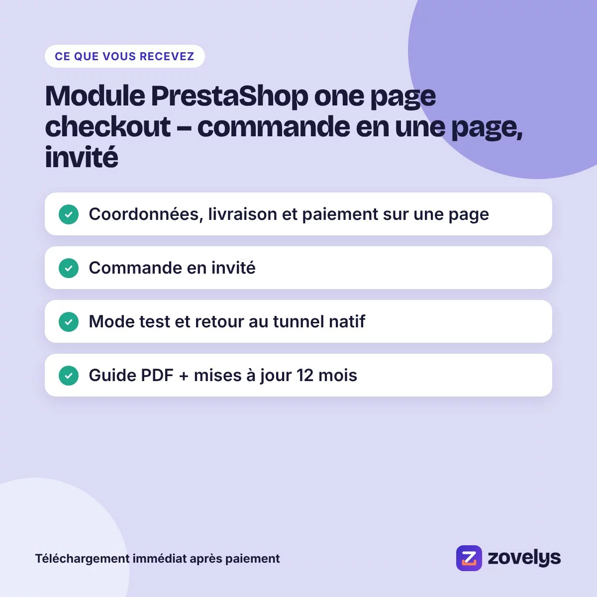Module PrestaShop one page checkout – commande en une page, invité – aperçu 4