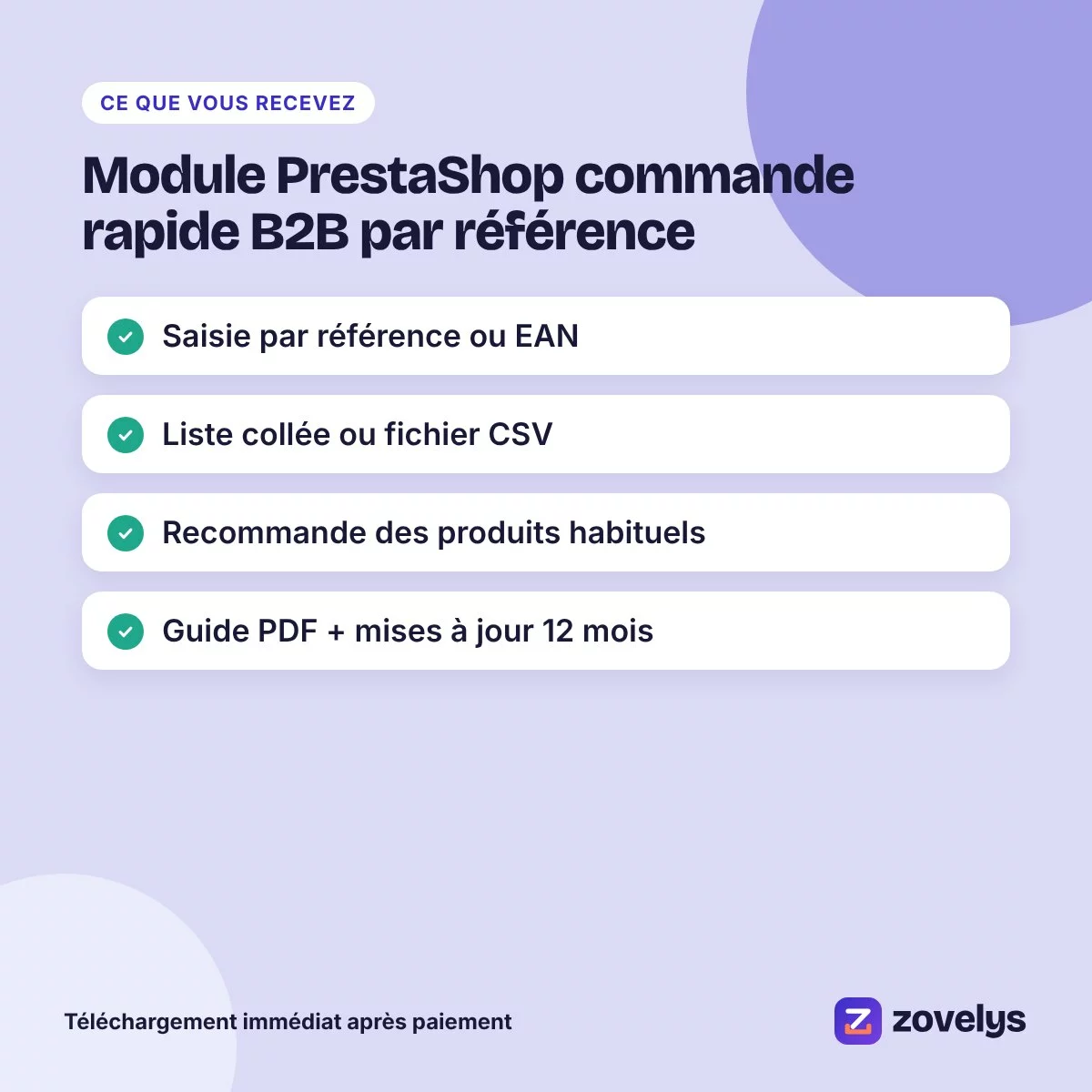 Module PrestaShop commande rapide B2B par référence – aperçu 4