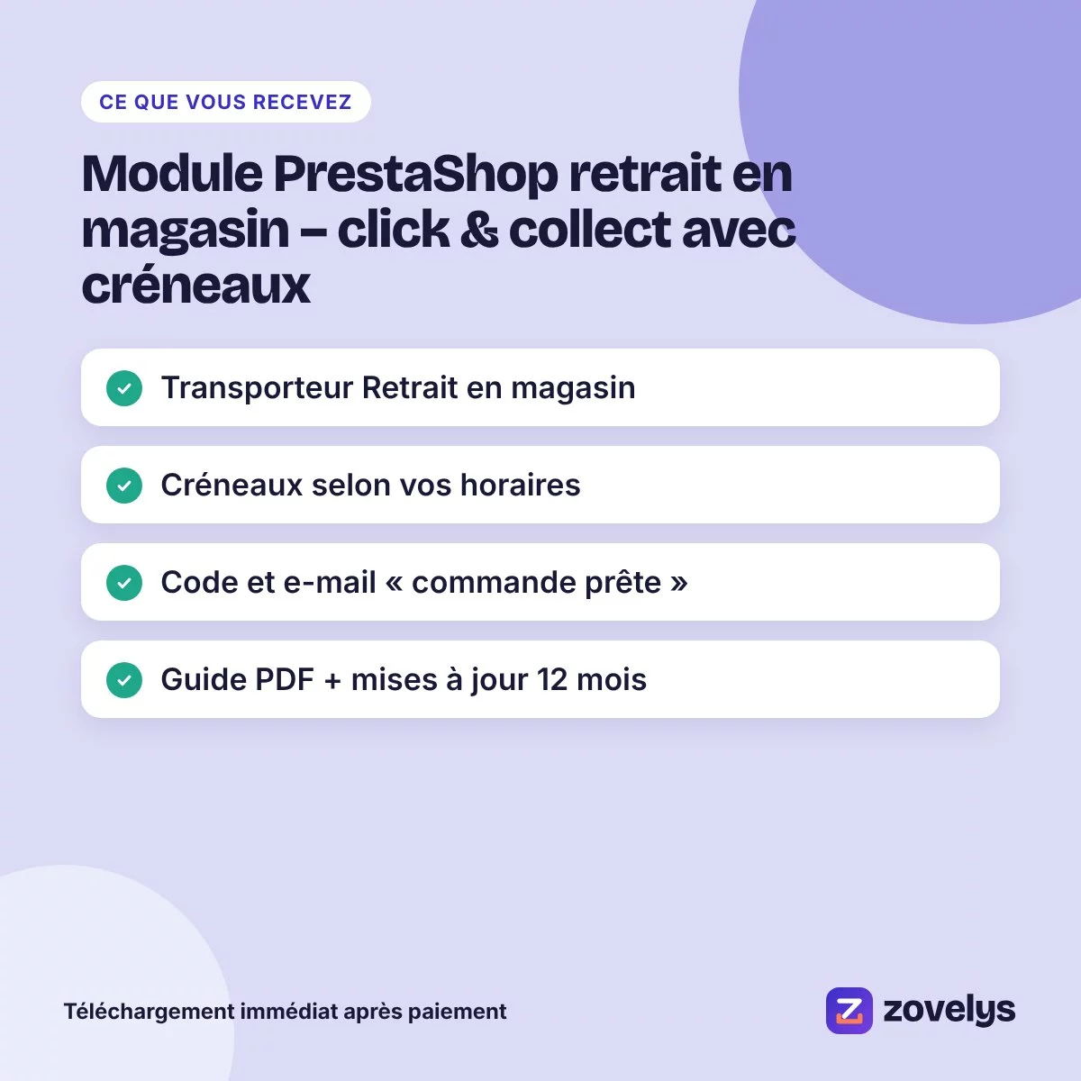 Module PrestaShop retrait en magasin – click & collect avec créneaux – aperçu 4