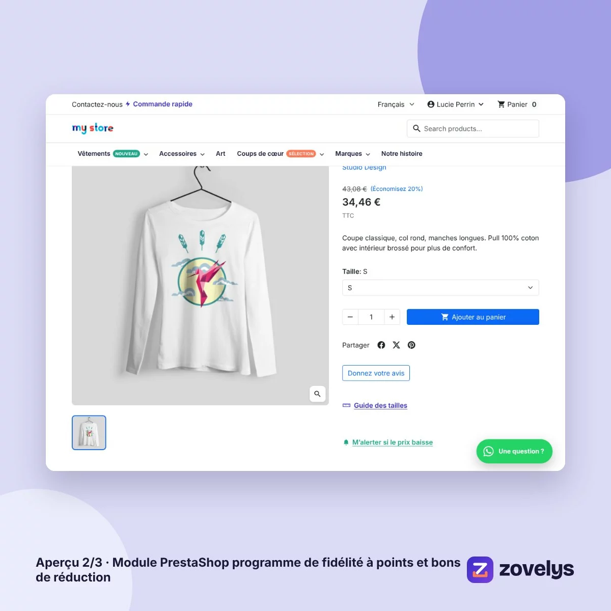 Module PrestaShop programme de fidélité à points et bons de réduction – aperçu 2