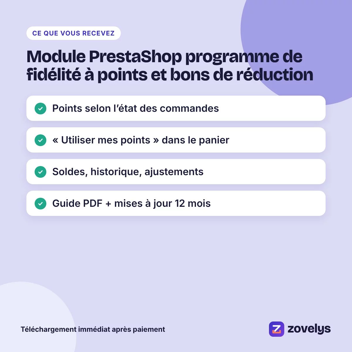 Module PrestaShop programme de fidélité à points et bons de réduction – aperçu 4