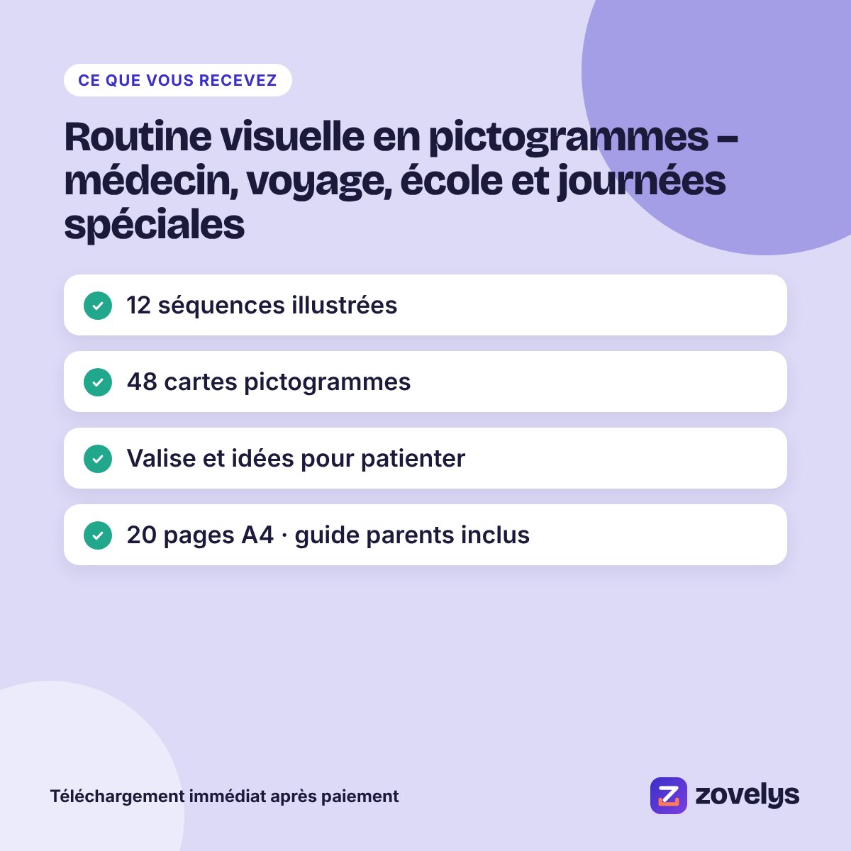 Routine visuelle en pictogrammes – médecin, voyage, école et journées spéciales – aperçu 4