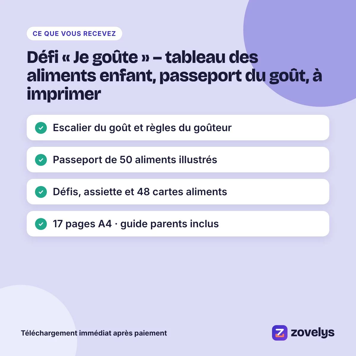 Défi « Je goûte » – tableau des aliments enfant, passeport du goût, à imprimer – aperçu 4