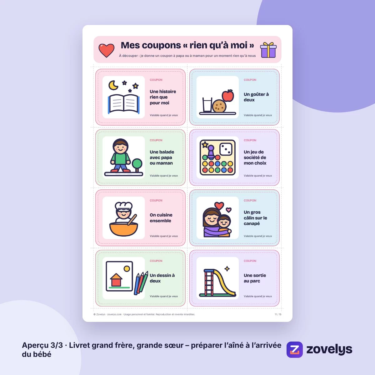 Livret grand frère, grande sœur – préparer l’aîné à l’arrivée du bébé – aperçu 3