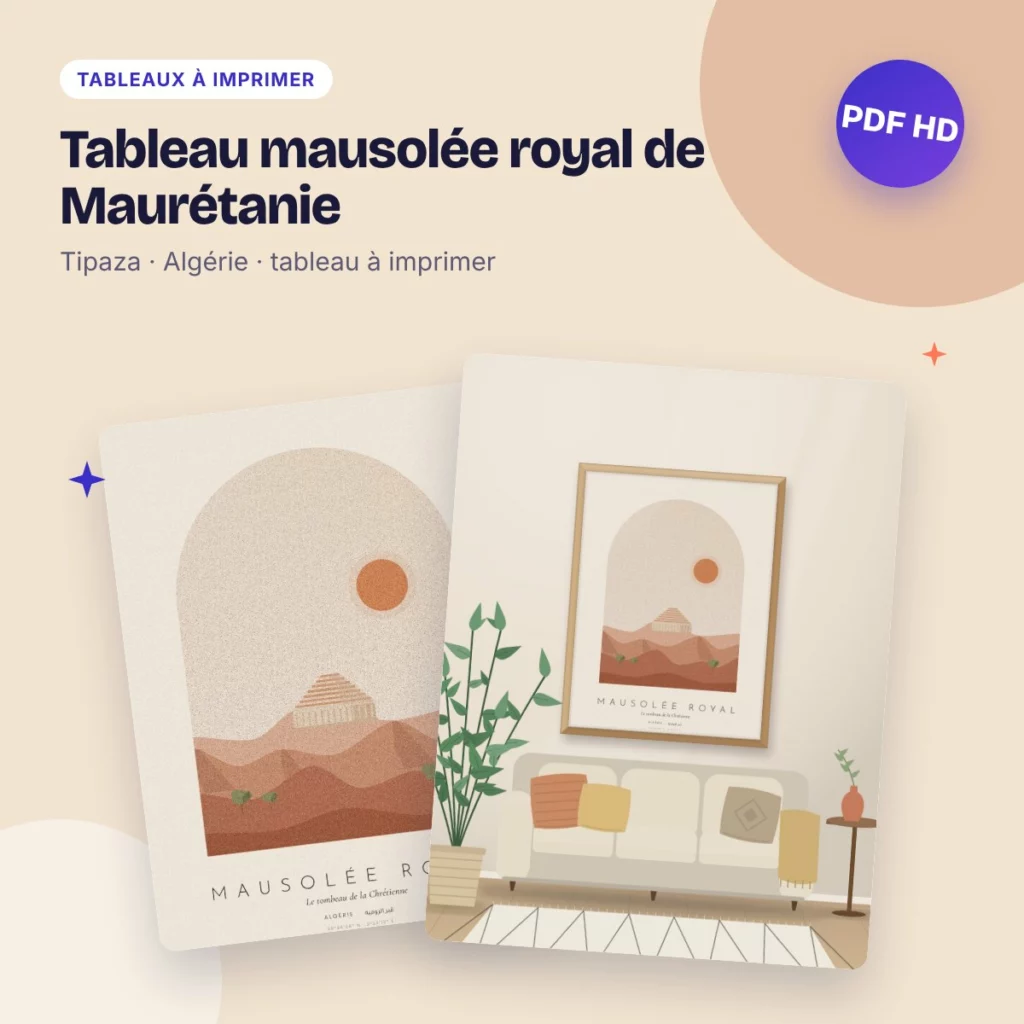 Tableau mausolée royal de Maurétanie – le tombeau de la Chrétienne, bohème