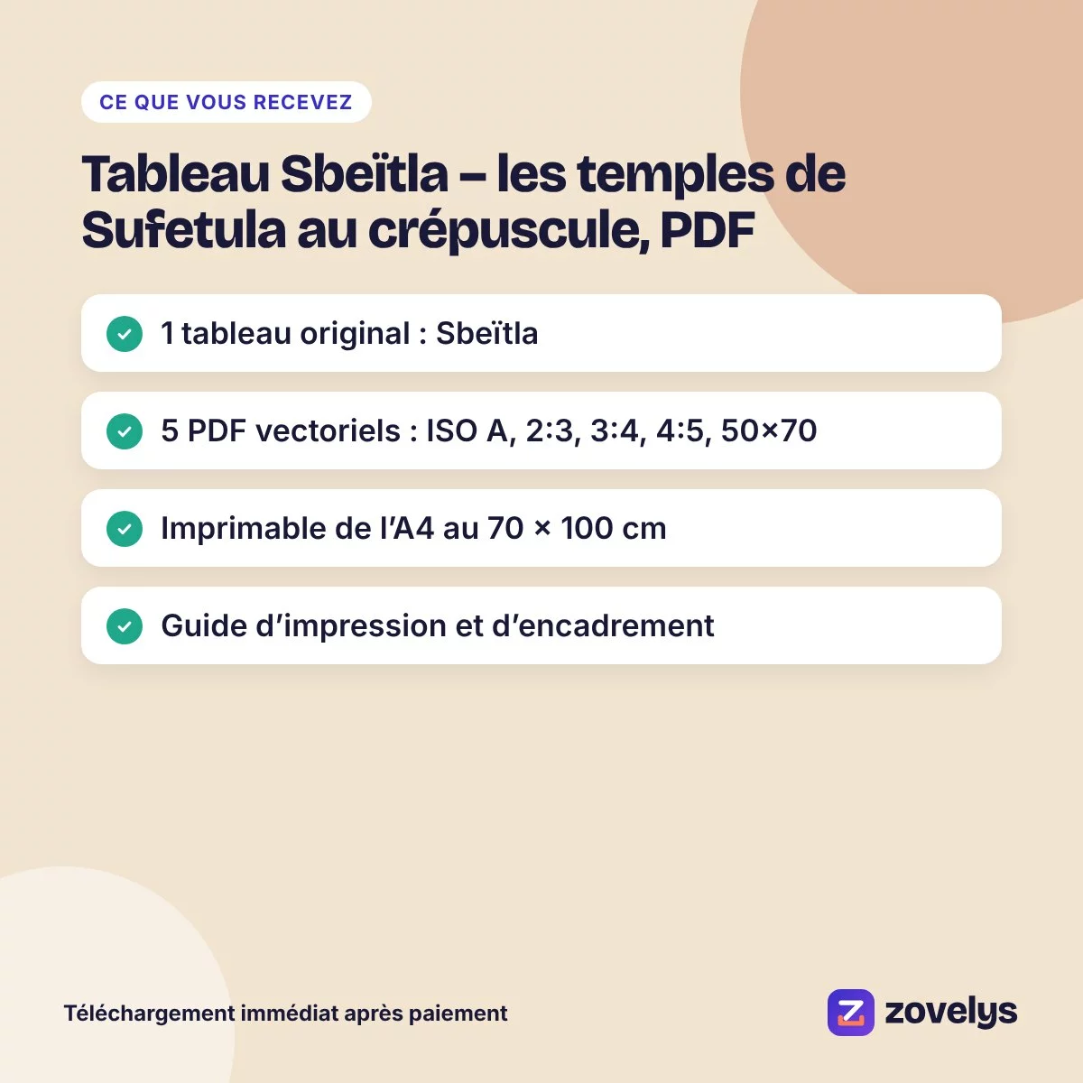 Tableau Sbeïtla – les temples de Sufetula au crépuscule, PDF – aperçu 4