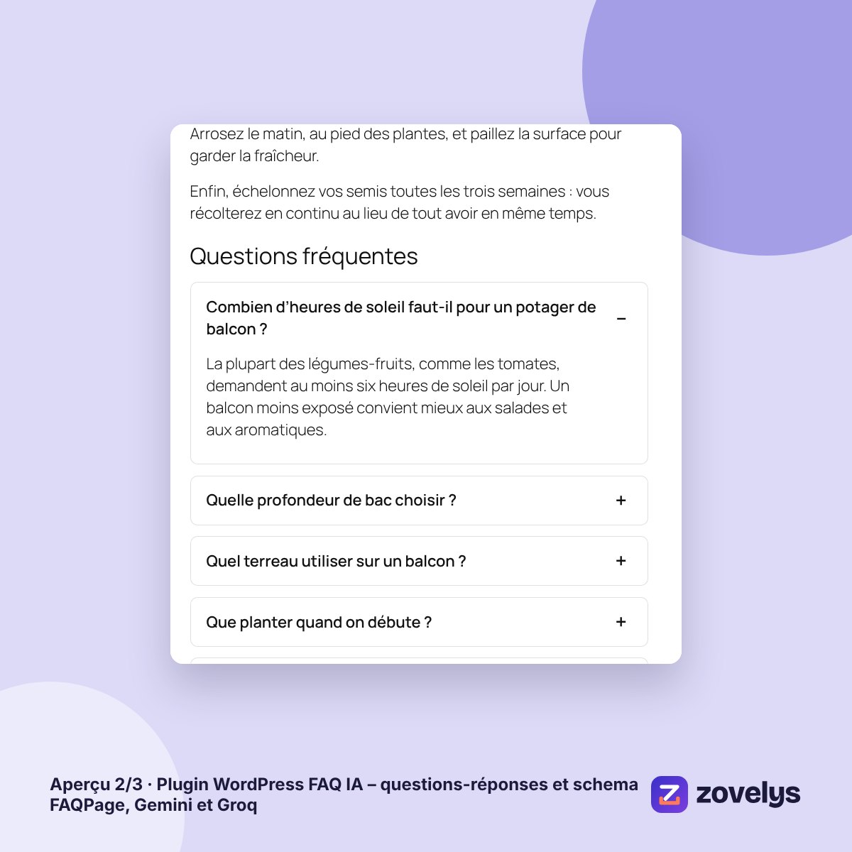 Plugin WordPress FAQ IA – questions-réponses et schema FAQPage, Gemini et Groq – aperçu 2