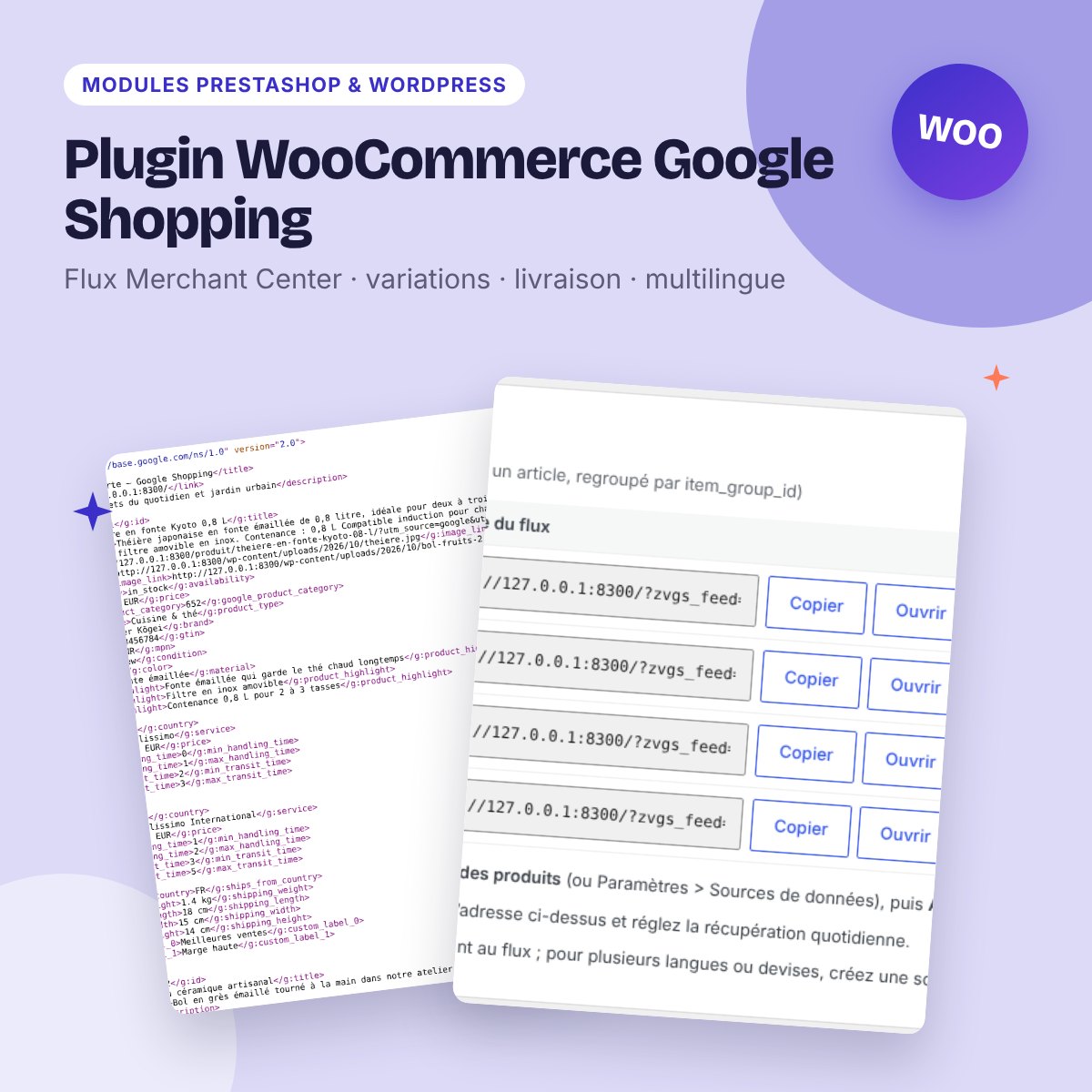 Plugin WooCommerce Google Shopping – flux Merchant Center et données structurées