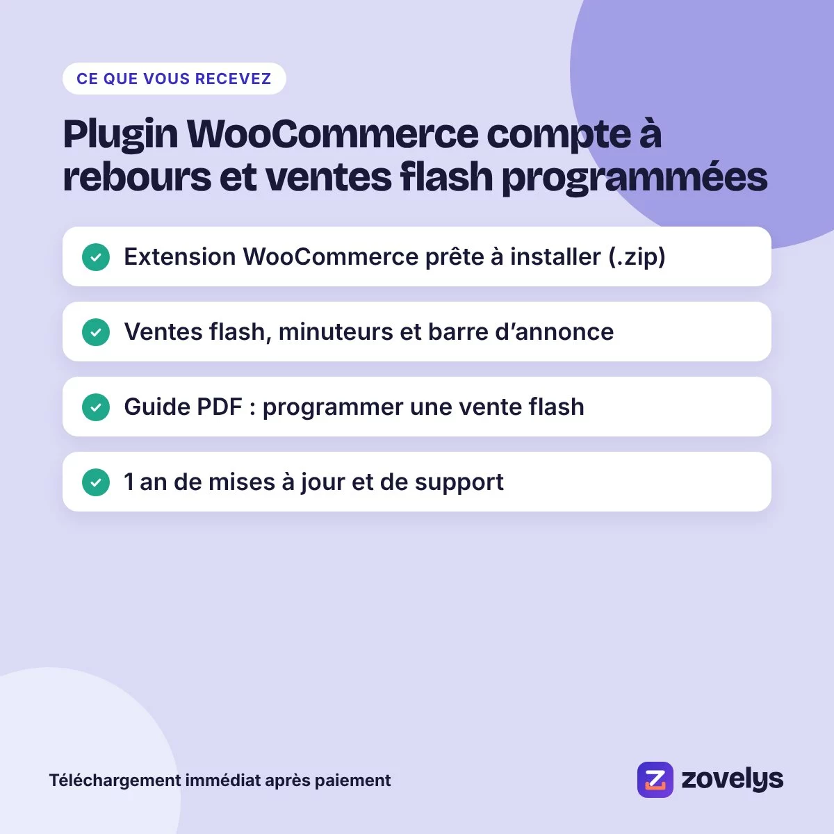 Plugin WooCommerce compte à rebours et ventes flash programmées – aperçu 4