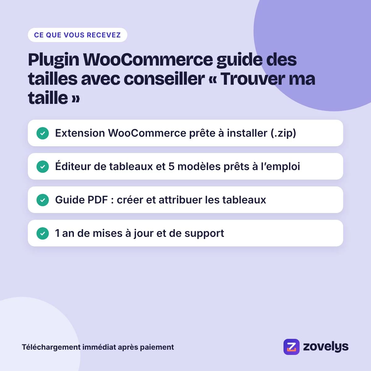 Plugin WooCommerce guide des tailles avec conseiller « Trouver ma taille » – aperçu 4