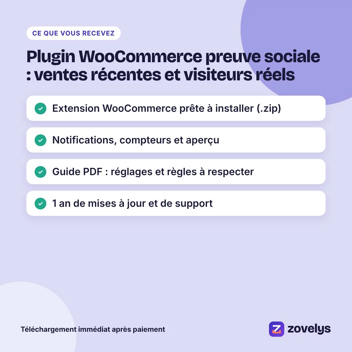 Plugin WooCommerce preuve sociale : ventes récentes et visiteurs réels – aperçu 4