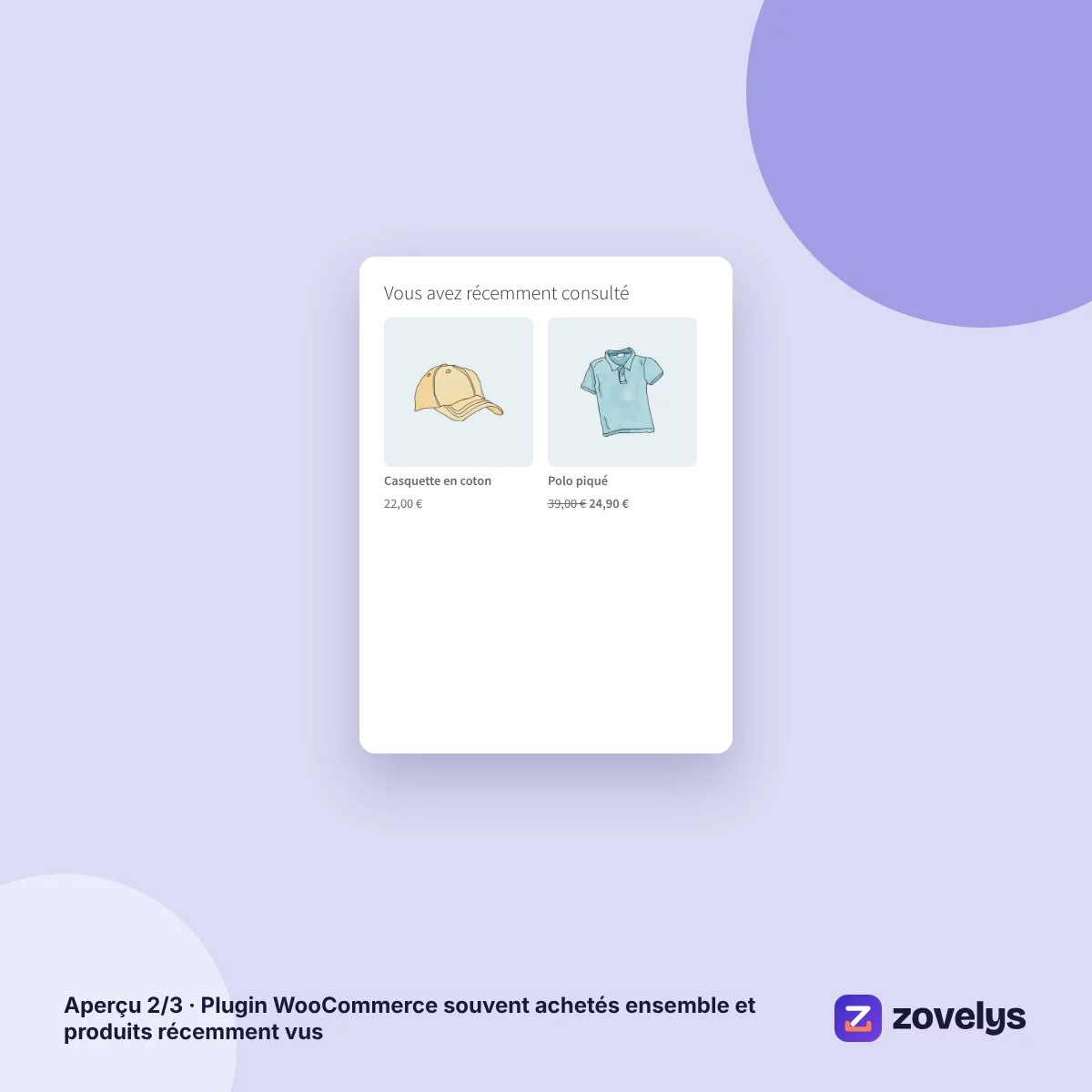 Plugin WooCommerce souvent achetés ensemble et produits récemment vus – aperçu 2