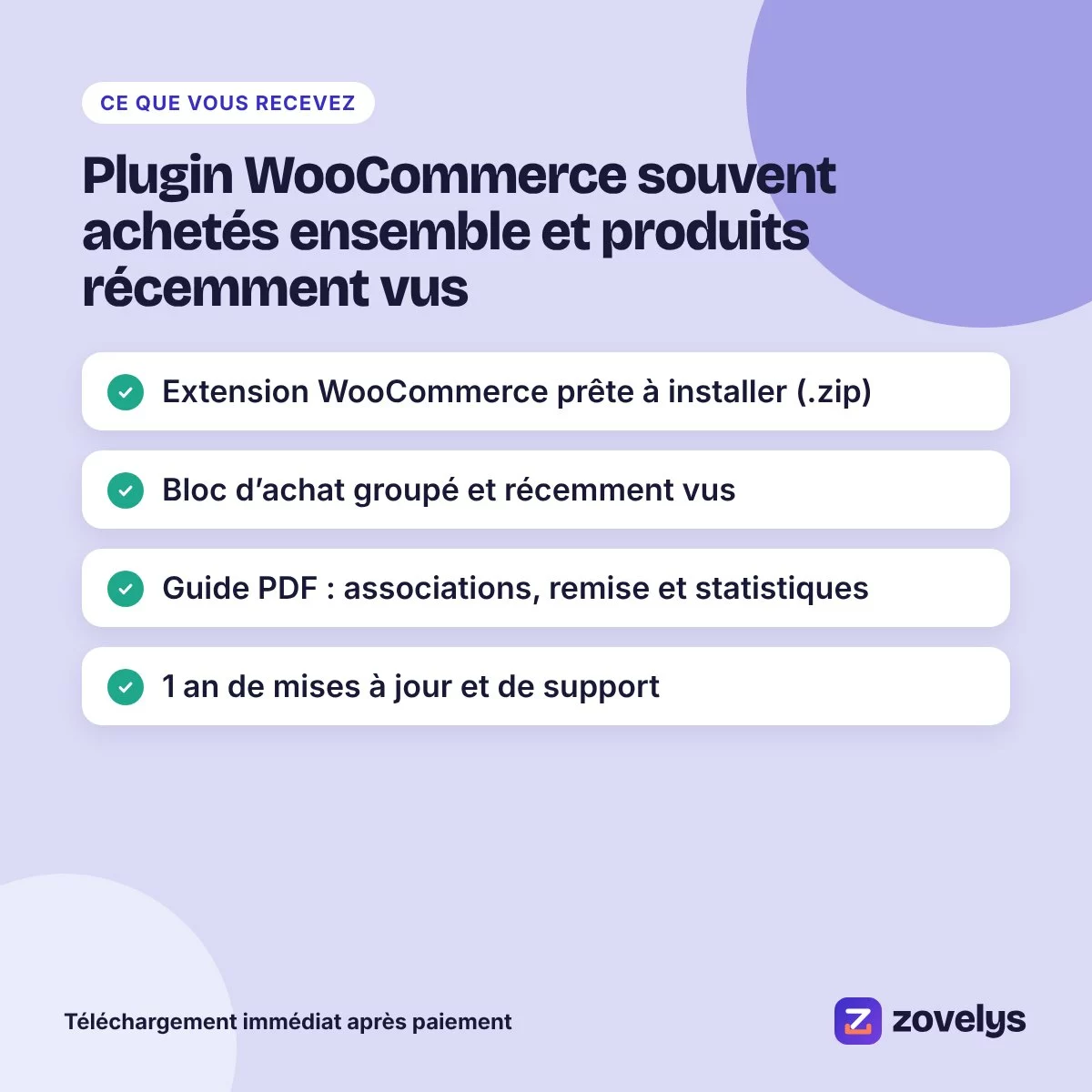 Plugin WooCommerce souvent achetés ensemble et produits récemment vus – aperçu 4