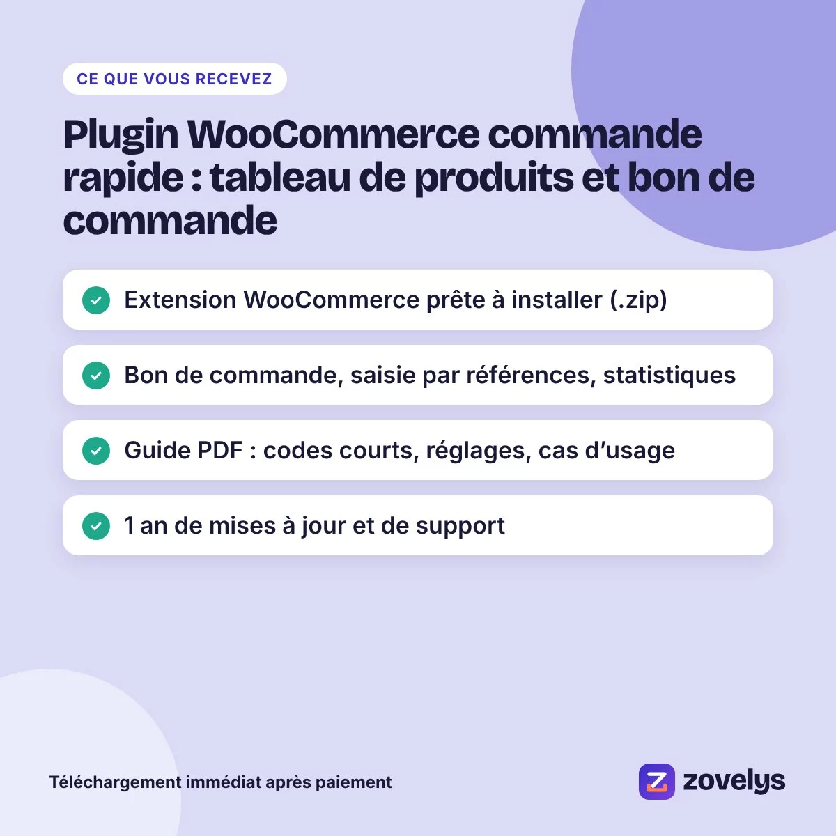 Plugin WooCommerce commande rapide : tableau de produits et bon de commande – aperçu 4