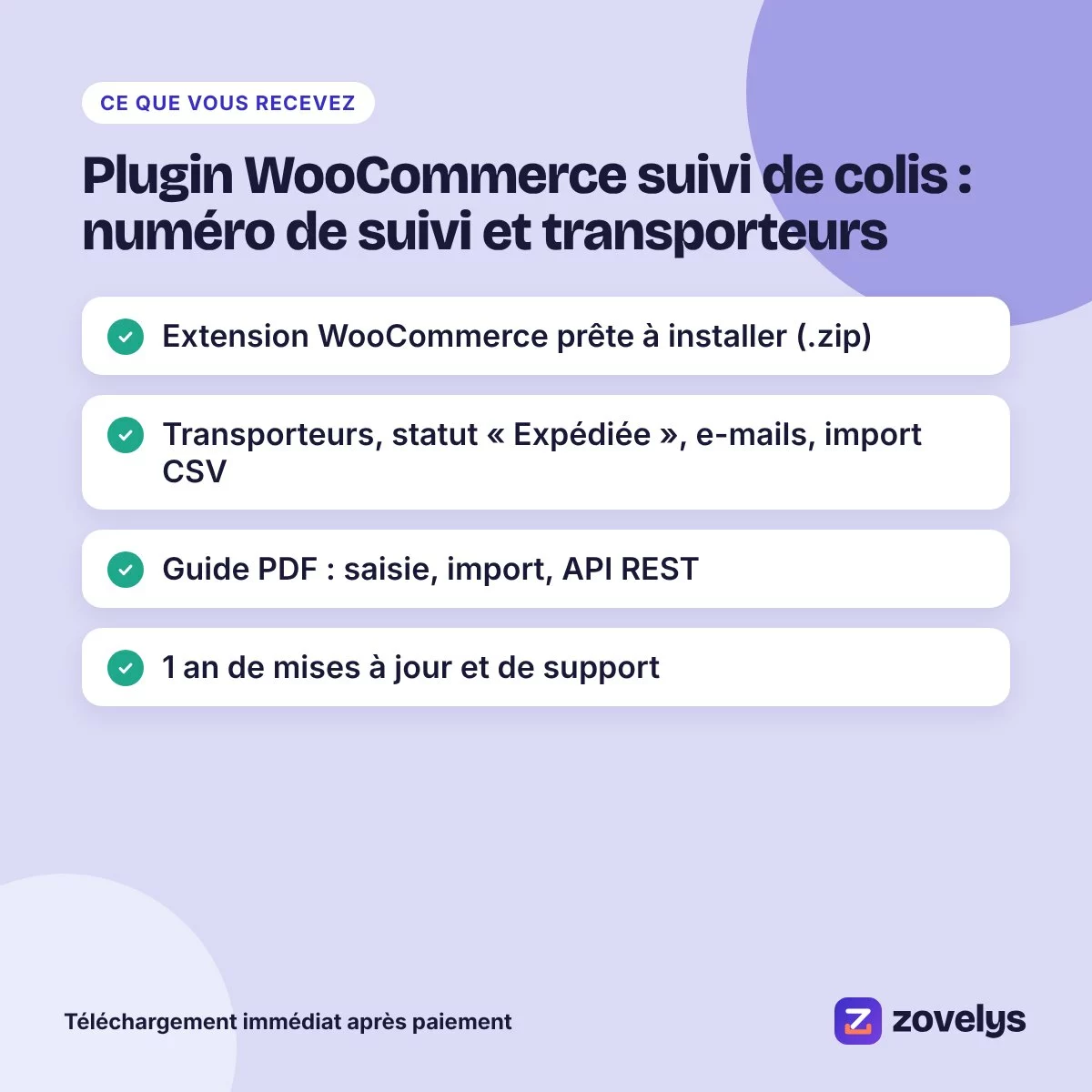 Plugin WooCommerce suivi de colis : numéro de suivi et transporteurs – aperçu 4